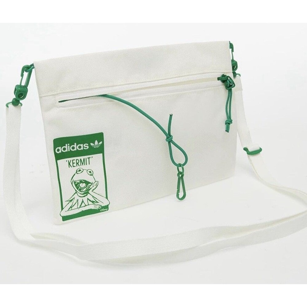 EUC Adidas Originals x Disney Muppets Kermit Pouch Small Shoulder Bag